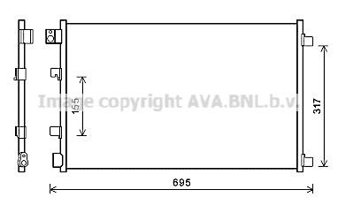 AVA QUALITY COOLING Kondensators, Gaisa kond. sistēma DN5406